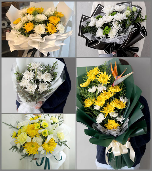 贵州毕节市赫章县野马川镇下街村白事花束代送